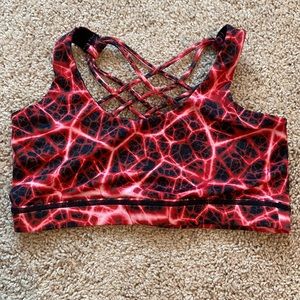 CVG sports bra size small limited edition pattern